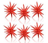Red Star Foil Balloons, 22 Inch Red Explosion Star Cone Spike Balloons Large for Wedding Baby Shower Anniversary Backdrop Birthday Party Decorations Backdrops