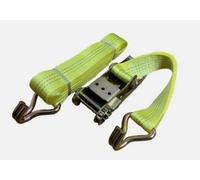 Red Star Heavy-Duty Ratchet Tie Down Strap, Polyester & Steel, Multi-Vehicle Compatible, Yellow, 10m x 75mm, 8000kg Capacity, Steel Hooks, CE Certified, Single Pack, RS409208