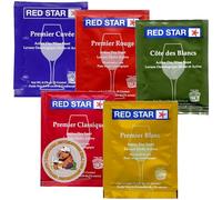 Red Star Sampler Wine Yeast (5PK) Sold by CAPYBARA Distributors Inc.