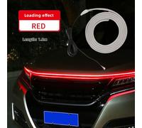 (Red, Start Scanning 1.5m) Dynamics Scan Start Up Hoodbeam Kit Flexible Soft Led Strip Light Car Hood Led Daytime Running Light Strip For Suvs Trucks