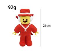 (Red) Steal A Brainrot Jande Fun Cartoon Plush Peripheral Dolls Wearing Red Hat Monkey Plush Toys Christmas Gifts