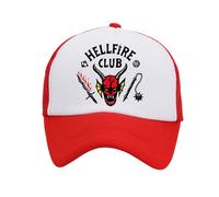 (Red) Stranger Things Baseball Cap Trucker Hats Mesh boy Hat Unisex Adjustable Cap