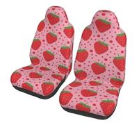 Red Strawberry And Polka Dot,Car Seat Cover Front Seat Covers/Protectors For Car 2pcs