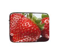 Red Strawberry Fruit Laptop Case 10 inch, Shockproof Protective Computer Sleeve Cover Water Resistant Laptop Bag Carrying Tablet Cover Briefcase Handbags Gifts for Men Women