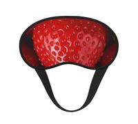 Red Strawberry Sleep Mask for Side Sleeper, Light Blocking Night Masks for Sleeping Eye Mask for Women Men Eye Cover Soft Comfortable Eye Shade for Travel, Nap