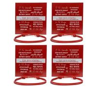 Red String Bracelet for Men and Women - Adjustable Kabbalah Protection Cord - Waterproof Nylon - Surfer, Strength, Power, Talisman, Good Luck Charm, Energy, Red String of Fate, Love, Evil Eye (4)