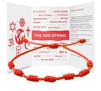 Red String Bracelet, Protection, Luck and Love, Handmade in the Holy Land, Hindu, Buddhist and East Asian Faith Symbol, Evil Eye Strand for Men and Women, Spiritual and Adjustable Bracelet, with CoA