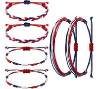 Red String Bracelets Red Cord Bracelet Adjustable Knot String Bracelet Amulet for Protection, Evil Eye and Good Luck (Three Colors 6)