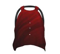 Red Stripe Baby Car Seat Canopy Cover, Multi Use Breathable Nursing Breastfeeding Covers for Mom Soft Stroller Sun Shade Newborn Shower Gift