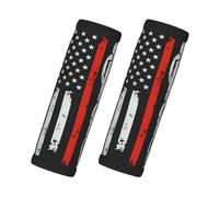 Red Stripe Firefighter Usa Flag Pack Luggage Handle Wrap Suitcase Tag Identifier Marker Grip Travel Accessories Airplane