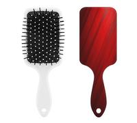 Red Stripe Massage Comb for Men And Women,Hair Brush for Long, Short,Thin,Curly,Straight,or Wavy,Air Cushion Comb with Handle Gift for Women