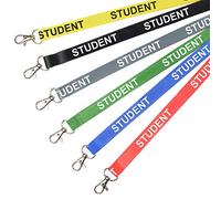 Red Student Lanyard Neck Strap w/Safety Breakaway & Trigger Clip Perfect for Schools, Universities, and More! (Pack of 50)