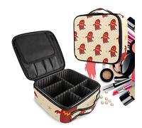 Red Sugar Ghost Make Up Bag Toiletry Case Zipper Makeup Cosmetic Bags Organizer Pouch for Free Compartment Women Girls