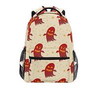 Red Sugar Ghost Shoulder Backpack Student Bookbags for Travel Kid Girls Boys
