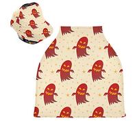 Red Sugar Ghost Stretchy Baby Car Seat Cover,Canopy Nursing Covers,Soft Breathable Windproof Scarf Changepad for Winter Infant Breastfeeding Boys