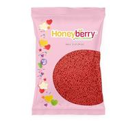 Red Sugar Strands Sprinkles 55g Sachet - Natural Edible Red Vermicelli Sprinkles - Perfect for Baking, Cupcakes and Cake Decorations, Ice Cream, Desserts and Icing Decoration Toppers