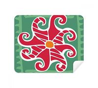 Red Sun Mexico Totems Ancient Civilization Drawing Phone Screen Cleaner Glasses Cleaning Cloth 2pcs Suede Fabric