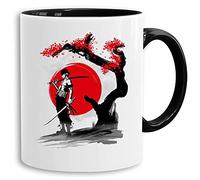 Red Sun Zoro - Cup Coffee Pot Gift Son Ruffy Luffy Zoro Saitama One Dragon Master Goku Ball Vegeta Zoro Piece Db, Farbe2:White