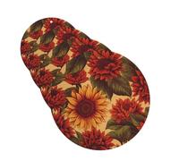 Red Sunflower Car Air Freshener Cards Set of 4 Pieces Long Lasting Hanging Scented Cards Auto Aromatherapy Tablets Personalized Car Fresheners Gifts for Men Women - Lavender Scent