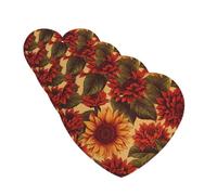 Red Sunflower Car Air Freshener Cards Set of 4 Pieces Long Lasting Hanging Scented Cards Auto Aromatherapy Tablets Personalized Car Fresheners Gifts for Men Women - Lavender Scent