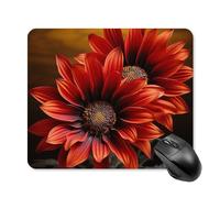 Red Sunflower Square Mouse Pad Portable Computer Mousepad with Non-Slip Rubber Base 25 * 30cm Ultra-Thin Gaming Mouse Mat for Computer Laptop Office Desk Accessories