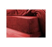 (Red, Super-King) Teddy Extra deep Fleece Fur Fitted Bed Sheet