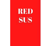 RED SUS Notebook: Funny Among Us Meme Quote Composition Journal 6x9 120 empty lined pages