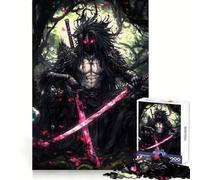 Red Swords Samurai Teenagers 1000 Piece Jigsaw Puzzle Logic Boost Toy Indoor Fun Premium Edge Memorable Gift (38x52cm)