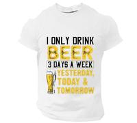 Red T Shirt Men Yellow T Shirt Men White 2024 Gift Men's Independence Day Flag Print Two Spring/summer Leisure Sports Comfortable Breathable Sweat Absorbing Crew Neck Short Sleeved T Yellow (White, L)