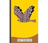 Red Tail Hawk Pacific Northwest Native American Style Notebook: Therapeutic notebook inspired by Native American Indian culture: for writing, journaling