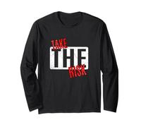 Red Take The Risk Red Graphic Long Sleeve T-Shirt
