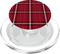 Red Tartan Plaid Classic Preppy Vintage Girly Fashion Women PopSockets PopGrip for MagSafe