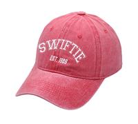 (Red) Taylor Alison Swift Letters Baseball Cap Breathable Sunshade Hat Cotton Unique