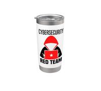 Red Team Cybersecurity Hacking Ethical Hacker Cyber Security Stainless Steel Insulated Tumbler