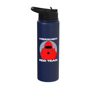Red Team Cybersecurity Hacking Ethical Hacker Cyber Security Stainless Steel Insulated Water Bottle