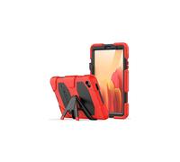 TECHGEAR G-Shock Case for Samsung Galaxy Tab A7 Lite 2021 8.7 Inch (SM-T220 / SM-T225) Hard Case, High Protection Anti-Shock with Removable Stand, Cover for Kids Schools Workmen Building, Red