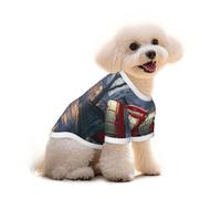 Red Telephone Booths on The Streets of London Dog T-Shirt Clothes Apparel Puppy Vest Pet and Elastic Tank Top Clothing, Dogs Cats Pullovers Cute Breathable Soft Small