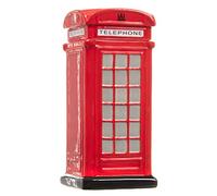 Red Telephone Box Ceramic Cookie Jar with Airtight Lid - 1.5L Biscuit Storage Container