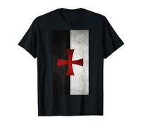 Red Templar Cross Flag of Crusader Knights T-Shirt T-Shirt