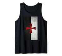 Red Templar Cross Flag of Crusader Knights T-Shirt Tank Top