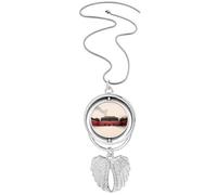 red the imperial china Pendant Angel Wings Rotating Necklace Jewelry