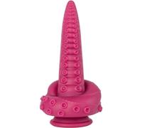 red The Octopussy Monster Red Tentacle Swirl Dildo - 8 Inch