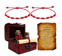 Red Thread Bracelet For Men, Romantic Love Keepsake | Love Bracelet Bangle - For Couples, Girlfriends, Boyfriends, Husbands, Wives, Wedding, Valentine's Day, Engagement, Birthday, Holiday,