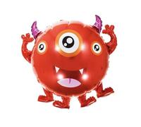 Red Three Eyed Monster Foil Balloon, 65cm (2 pack)