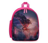 Red Thunderbolt Pegasus Travel Backpack 13" Laptop Backpack Work Bag Daypack Pink-style