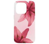 Red Tiger Lily Aesthetic Summer Flower Floral Y2k Case for iPhone 15 Pro
