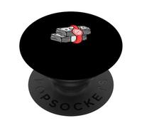 Red Time/Money Red Graphic PopSockets Adhesive PopGrip