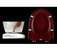 Red Toilet Seat Oval/U Shape/V Shape Toilet Lid with Quick Release for Easy Cleaning,Heavy Duty Loo Seat Cover,Universal Fit for Amen Standard Toilets (V Shape-A) (UShape)