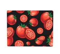 Red Tomatoes, Rubber Mat for Microwave Top Cover 18.1 x 14.2 in Heat Resistant Microwave Kitchen Counter Protector Pad