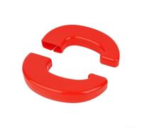 Red Tow Hook Covers, 2Pcs Front Trailer for hitch Trim Red Tow | 2Pcs Front Trailer for hitch Trim, For 2009-2018 for ram, Quality ABS Material, Easy Install, Vehicle Protection, Red Finish